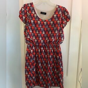 ModCloth Peach Love *Rare* Guitar Mini Dress